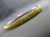 WIDE 3.25CT INTENSE FANCY YELLOW DIAMOND 18KT 2 TONE GOLD CUFF BANGLE BRACELET