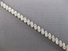3.17CT DIAMOND 14K WHITE GOLD 3D ROUND MARQUISE SHAPE MULTI LEAF TENNIS BRACELET