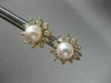 ESTATE .60CT DIAMOND & AAA SOUTH SEA PEARL 14KT Y GOLD EARRING W/ JACKETS #22321