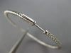 EXTRA LARGE 2.01CT DIAMOND 14KT WHITE GOLD 3D INSIDE OUT HOOP HANGING EARRINGS