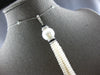 LARGE & LONG 1.5CT DIAMOND & AAA SOUTH SEA PEARL & ONYX 18KT WHITE GOLD NECKLACE