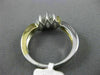 ESTATE .75CT  MARQUISE DIAMOND 14K 2 TONE GOLD 3D INFINITY LOVE ANNIVERSARY RING