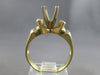 ESTATE .40CT DIAMOND 14K YELLOW GOLD ROUND & MARQUISE SEMI MOUNT ENGAGEMENT RING