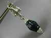 EXTRA LARGE 27.25CT DIAMOND & SAPPHIRE 18KT WHITE GOLD CLIP ON HANGING EARRINGS