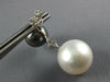 EXTRA LARGE SOUTH SEA & TAHITIAN PEARL 18KT WHITE GOLD CLASSIC HANGING EARRINGS