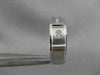 ESTATE WIDE DIAMOND 14KT WHITE GOLD BRICK MENS WEDDING RING BAND 10.25 7MM #1833