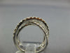 ESTATE LARGE 1.96CT DIAMOND 18KT WHITE GOLD MULTI ROW CRISS CROSS INFINITY RING
