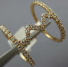 ESTATE WIDE .67CT DIAMOND 18KT ROSE GOLD 3D ZIG ZAG DOUBLE BAR FUN RING