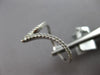 ESTATE WIDE .19CT DIAMOND 18KT WHITE GOLD 3D V SHAPE BUTTERFLY LOVE RING