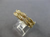 ESTATE .57CT DIAMOND 14K YELLOW GOLD DOUBLE ROPE 3/4TH ETERNITY ANNIVERSARY RING