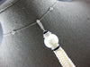 LARGE & LONG 1.5CT DIAMOND & AAA SOUTH SEA PEARL & ONYX 18KT WHITE GOLD NECKLACE