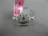 ESTATE .58CT ROUND DIAMOND 18KT WHITE GOLD DOUBLE HALO ENGAGEMENT PROMISE RING