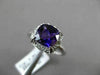 ANTIQUE 2.04CT DIAMOND & AAA AMETHYST 14KT WHITE GOLD EXTRA FACET FILIGREE RING