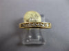WIDE .52CT DIAMOND 14KT YELLOW GOLD ROUND SEVEN STONE CHANNEL ANNIVERSARY RING