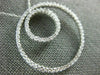 ESTATE 1.45CT DIAMOND 14K WHITE GOLD 3D DOUBLE CIRCLE OF LIFE LOVE PENDANT #1081