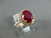 WIDE 1.70CT DIAMOND & AAA RUBY 14KT ROSE GOLD OVAL HALO CLASSIC ENGAGEMENT RING