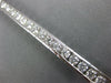 LARGE 5.79CT DIAMOND 18KT WHITE GOLD 3D CLASSIC SQUARE CHANNEL TENNIS BRACELET
