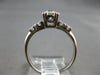 ANTIQUE .57CT OLD MINE DIAMOND PLATINIM FISHTAIL 5 STONE ENGAGEMENT RING #28024