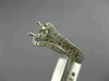 WIDE .50CT DIAMOND 14KT WHITE GOLD ROUND HALO SEMI MOUNT ENGAGEMENT RING #22023