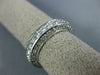 WIDE 2.7CT DIAMOND 14K WHITE GOLD ROUND 3D ETERNITY WEDDING ANNIVERSARY RING 990