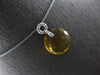 6.88CT DIAMOND & AAA CITRINE 14KT WHITE GOLD ROUND CIRCULAR FUN FLOATING PENDANT
