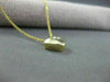 ESTATE .25CT DIAMOND SOLITAIRE 14KT YELLOW GOLD SQUARE PENDANT W/ CHAIN #21964