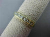 ESTATE .27CT DIAMOND 14KT YELLOW GOLD 9 STONE PRINCESS CHANNEL ANNIVERSARY RING