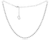 2.65CT DIAMOND 14KT WHITE GOLD 3D ROUND GEOMETRICAL ADJUSTABLE TENNIS NECKLACE