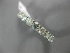 ESTATE LARGE 3.65CT DIAMOND 14KT WHITE GOLD SHARED PRONG ETERNITY RING #21670