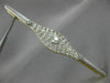 ANTIQUE EXTRA LARGE 2.25CT OLD MINE DIAMOND 18KT 2 TONE GOLD FILIGREE BROOCH PIN