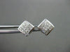 ESTATE .60CT PRINCESS CUT DIAMOND 14KT WHITE GOLD SQUARE EARRINGS AMAZING #21711