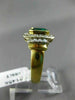 WIDE 1.73CT DIAMOND & AAA EMERALD 18KT YELLOW GOLD FLOWER ENGAGEMENT RING #1456