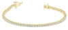 ESTATE 3.0CT DIAMOND 14KT YELLOW GOLD 3D CLASSIC ROUND 4 PRONG TENNIS BRACELET