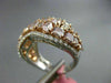 ESTATE 3.73CT DIAMOND 18K WHITE & ROSE GOLD 3D INFINITY WEDDING ANNIVERSARY RING