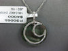 .49CT DIAMOND & AAA MOTHER OF PEARL 14K WHITE GOLD CLASSIC MOON FLOATING PENDANT