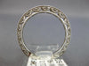 WIDE .86CT DIAMOND 18KT WHITE GOLD 3D ROUND & PRINCESS FILIGREE ANNIVERSARY RING