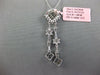 1.53CT DIAMOND 18K WHITE GOLD ROUND & PRINCESS FLOWER BY THE YARD LARIAT PENDANT