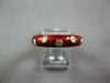 ESTATE .15CT DIAMOND & REED ENAMEL 18KT YELLOW GOLD ETOILE 5MM FUN RING