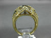 LARGE 3.43CT DIAMOND & AAA SMOKY TOPAZ 14KT YELLOW GOLD FLOWER DOME SHAPE RING