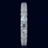 3.10CT DIAMOND 14KT WHITE GOLD 3D SHARED PRONG ETERNITY WEDDING ANNIVERSARY RING