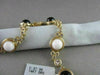 ANTIQUE 41.36CT FILIGREE CIRCLE ONYX & WHITE SAPPHIRE 14KT YELLOW GOLD NECKLACE