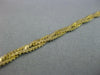 ESTATE 14KT YELLOW GOLD 3D CLASSIC MULTI ROW WOVEN FUN HERRINGBONE BRACELET