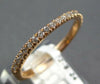 ESTATE .24CT DIAMOND 14KT ROSE GOLD CLASSIC 1.5MM SEMI ETERNITY ANNIVERSARY RING