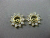 ESTATE .60CT DIAMOND & AAA SOUTH SEA PEARL 14KT Y GOLD EARRING W/ JACKETS #22321