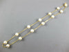 ESTATE AAA SOUTH SEA PEARL 14KT YELLOW GOLD 3D BY THE YARD NECKLACE #23899