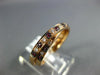 ESTATE .29CT DIAMOND & AAA RUBY 18KT ROSE GOLD 3D CRISS CROSS FUN RING