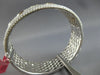EXTRA LARGE 15.56CT WHITE & YELLOW DIAMOND 18KT 2 TONE GOLD CUFF BANGLE BRACELET