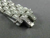 ESTATE WIDE 5.50CT DIAMOND 14KT WHITE GOLD 3D CLASSIC LINK TENNIS BRACELET #1483
