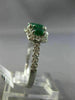 ESTATE WIDE 3.07CT DIAMOND AAA EMERALD & RUBY 14K WHITE GOLD 3D ANNIVERSARY RING