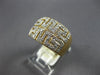 ESTATE WIDE .18CT DIAMOND 14KT YELLOW GOLD CLASSIC GREEK DESIGN ANNIVERSARY RING